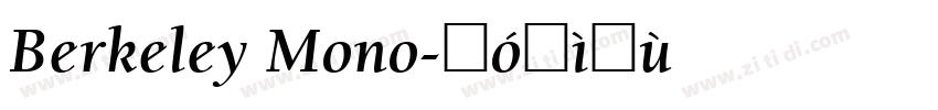 Berkeley Mono字体转换